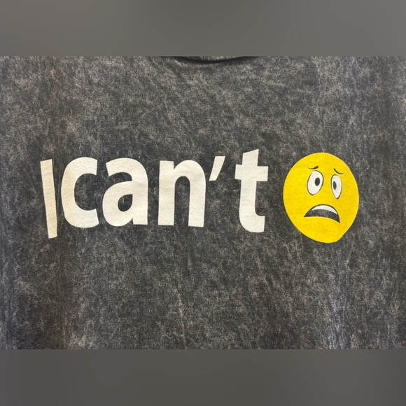 Girls Vintage Havana “I can’t” emoji 100% Cotton sleeveless fringe tank top✨ - Picture 6 of 6